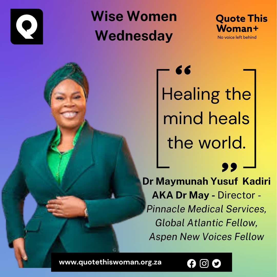 quotethiswoman's tweet photo. In this #QuoteMeOnThat Podcast episode, we sit down with Dr. Maymunah Kadiri, affectionately known as Dr. May is a trailblazing psychiatrist.
Link: https://t.co/35nOE0TKpo
#MediaForChange #MentalHealthMatters #MentalHealth #BreakTheStigma #QWPlus #AmplifyingVoices #Nigeria https://t.co/HLnAlGuv7c