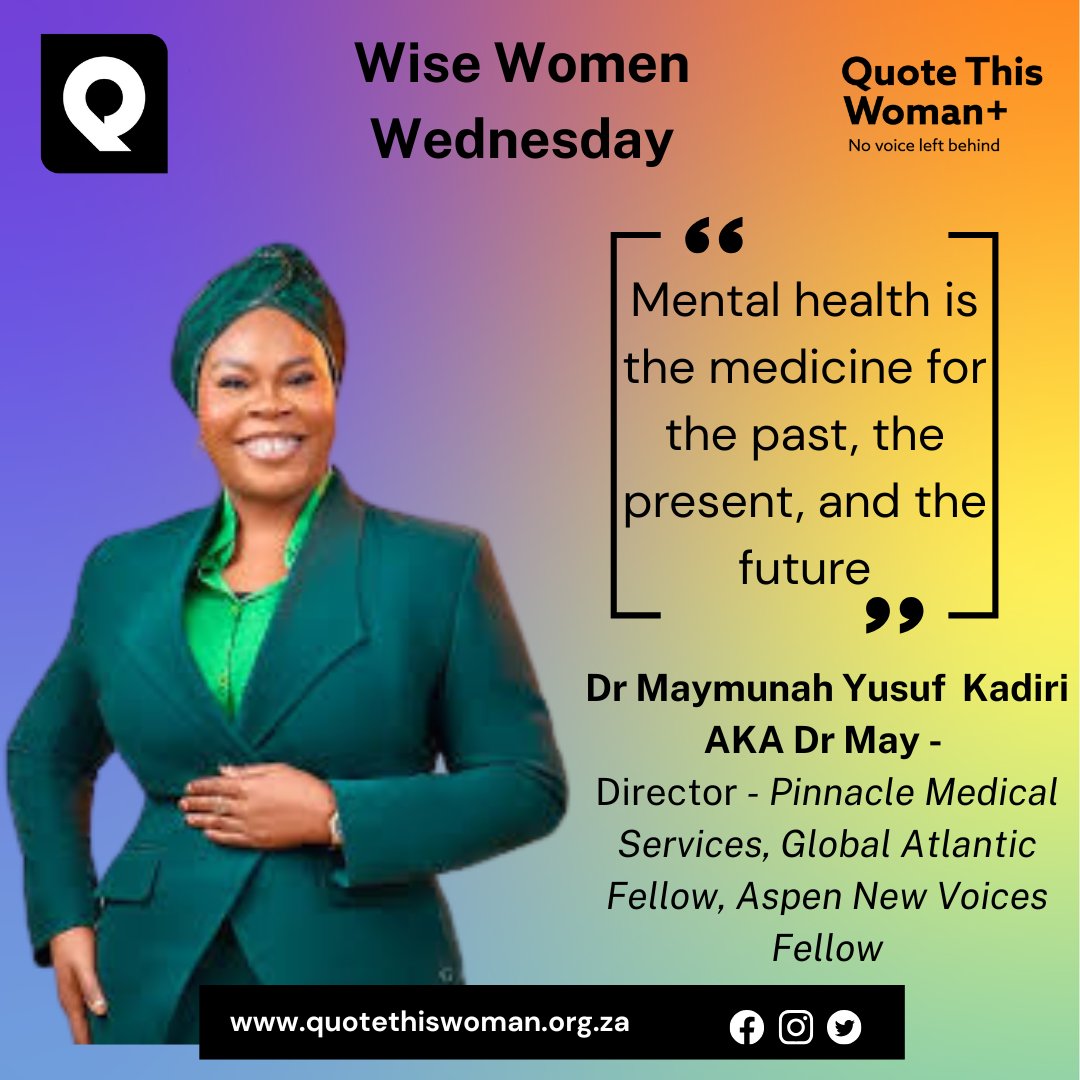 quotethiswoman's tweet photo. In this #QuoteMeOnThat Podcast episode, we sit down with Dr. Maymunah Kadiri, affectionately known as Dr. May is a trailblazing psychiatrist.
Link: https://t.co/35nOE0TKpo
#MediaForChange #MentalHealthMatters #MentalHealth #BreakTheStigma #QWPlus #AmplifyingVoices #Nigeria https://t.co/HLnAlGuv7c