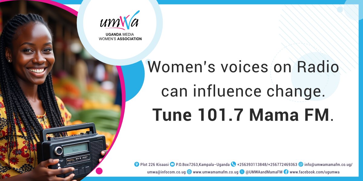 #MamaFMUpdates

Stay informed, inspired, and empowered, anywhere, anytime.

Click here to tune in now: radiocomnetu.org/mamafm/

 #Womensvoicesonradio