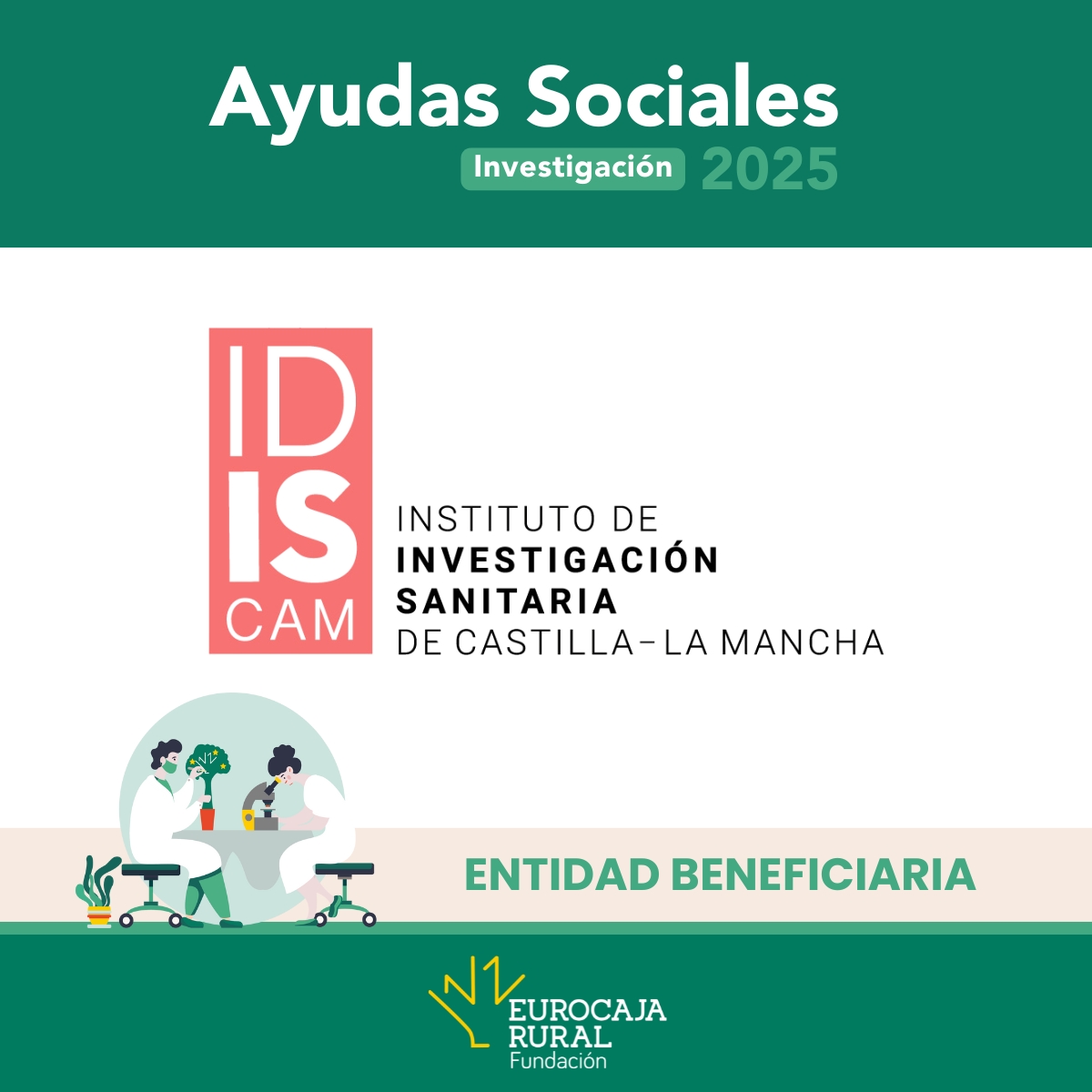IDISCAM (@idiscam) on Twitter photo 🚀 ¡Buenas noticias!
En IDISCAM hemos recibido 3 proyectos de #investigación gracias al apoyo de la <a href="/FundacionECR/">Fundación Eurocaja Rural</a>
💡Ciencia e innovación para transformar el futuro 🚀 ¡Buenas noticias!
En IDISCAM hemos recibido 3 proyectos de #investigación gracias al apoyo de la <a href="/FundacionECR/">Fundación Eurocaja Rural</a>
💡Ciencia e innovación para transformar el futuro