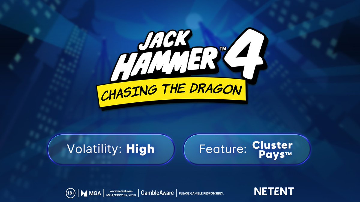 NetEntOfficial's tweet image. Cornered? Good. That’s where the Wilds hit hardest. 👣 💥
Multipliers. Upgrades. Expansions. Cash Prizes.
Every feature’s a plot twist in Jack Hammer™ 4: Chasing the Dragon.
👉 bit.ly/45watvG
#NetEnt #JackHammer4
🔞 GambleAware.org