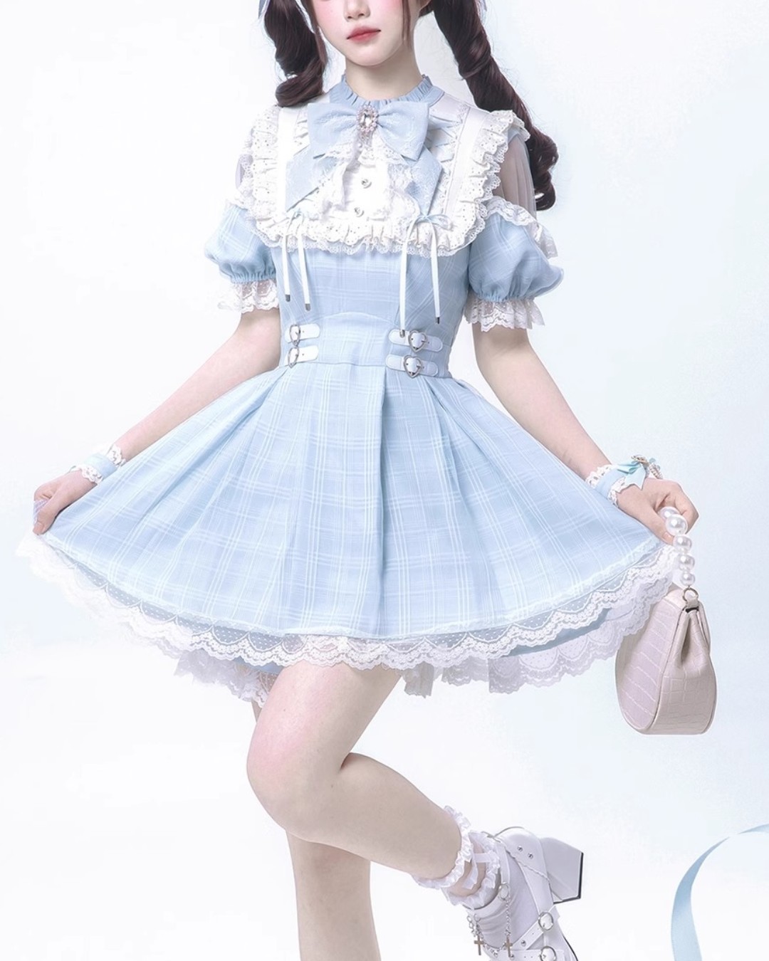 値下げ レア美品 フィードサックワンピースsweet heart sugar CUBE SUGAR（キューブシュガー）の「フィードサックプリント