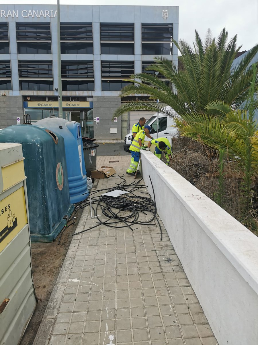 LimpiezaLPGC's tweet photo. Continuamos con los trabajos programados en el plan de actuaciones conjuntas con #ParquesyJardines, complementarias las actuaciones ordinarias, en la zona industrial de #ElSebadal
Más info plan 👉🏼 https://t.co/7egdXGMSqi https://t.co/edwK8UpTTj