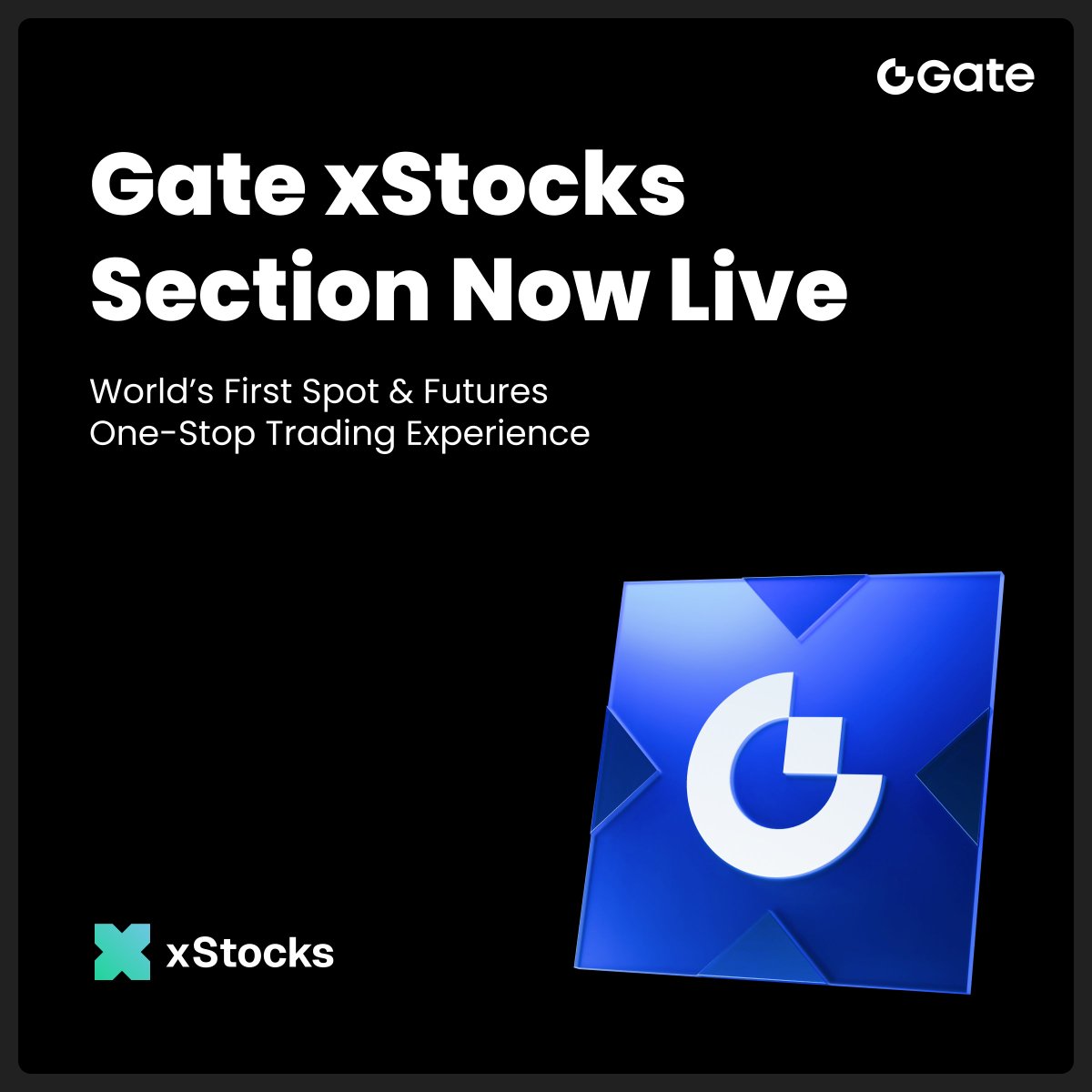 📢 Tokenized Stocks, On-Chain. Live Now on Gate.

We’ve partnered with <a href="/xStocksFi/">xStocks</a> &amp; <a href="/BackedFi/">Backed</a> to launch the world’s first futures market for tokenized real-world equities.

Trade TSLAX, NVDAX, CRCLX, AAPLX &amp; more with leverage, two-way strategies, and USDT settlement:
🔹Fully