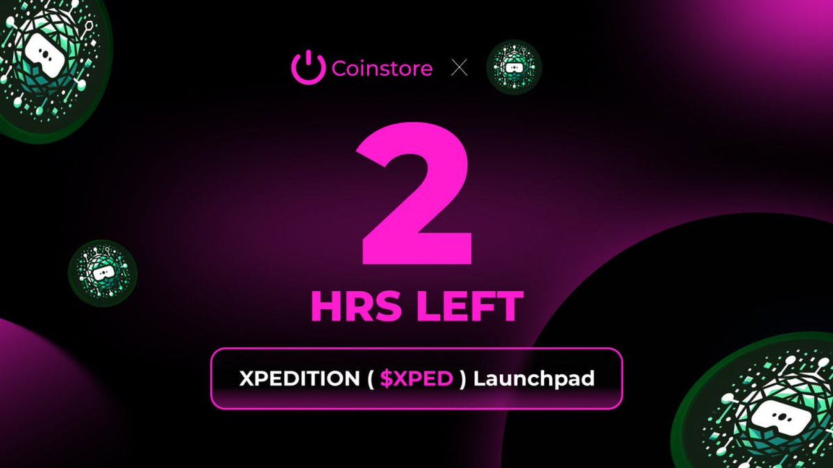 🔴🔴🔴 2️⃣ HOURS LEFT! 🔴🔴🔴

 🚨 LAST CALL: Don’t Miss Out $XPED Launchpad!

⏳ Don’t miss your last chance to get in at 0.03 USDT per token before listing!

🔹 Hard Cap Per User: 3,000 USDT
🔹 Listing Date: July 4th, 16:00 (UTC+8)

📲  Join now: bit.ly/4l9Rb4a
📘 Full