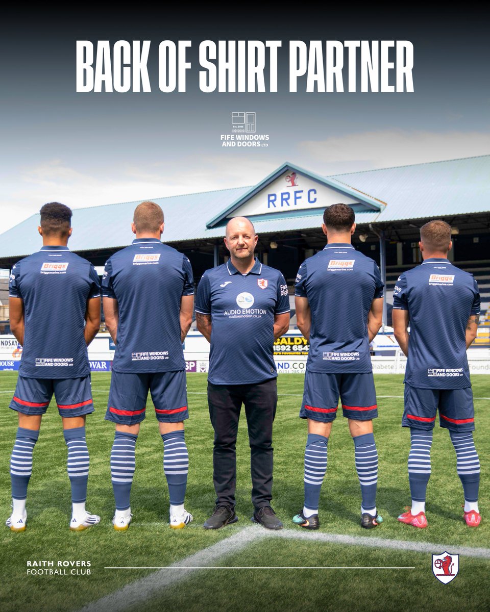 RaithRovers's tweet image. 🆕 WELCOME BACK FIFE WINDOWS &amp;amp; DOORS!

Fife Windows and Doors return for a third consecutive season as our Lower Back of Shirt Sponsor.

A local name you can trust for windows, doors, and home improvements.

🔗 fifewindowsanddoorsltd.co.uk

#YouBelong