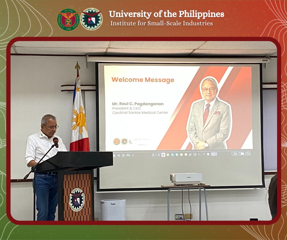 The University of the Philippines Institute for Small-Scale Industries (UP ISSI), through its Training and Entrepreneurship Education Division (TEED), officially opened the Effective Supervision Training Program today in collaboration with Cardinal Santos Medical Center.