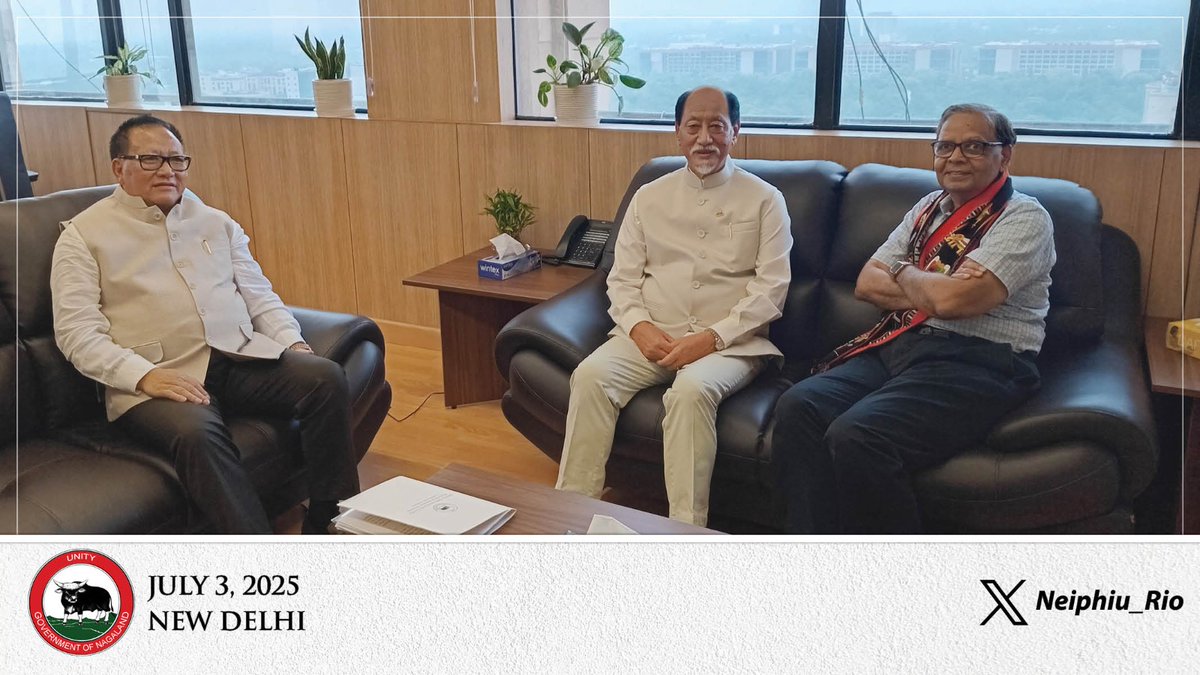 Neiphiu Rio (@neiphiu_rio) on Twitter photo Held a meeting with the 16th Finance Commission, accompanied by Dy. CM Shri <a href="/TRZeliang/">TR Zeliang</a>. I express my sincere gratitude to the Commission, led by Chairman Dr. Arvind Panagariya <a href="/APanagariya/">Arvind Panagariya</a>, for their continued support and commitment towards the development of the State. Held a meeting with the 16th Finance Commission, accompanied by Dy. CM Shri <a href="/TRZeliang/">TR Zeliang</a>. I express my sincere gratitude to the Commission, led by Chairman Dr. Arvind Panagariya <a href="/APanagariya/">Arvind Panagariya</a>, for their continued support and commitment towards the development of the State.