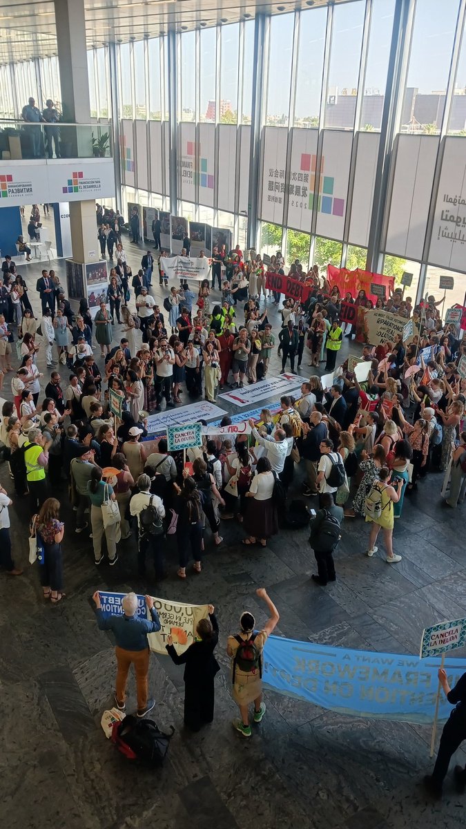 At #FfD4 in Seville, the message from activists, movements, and campaigners is loud and clear -   

You can try to silence us, but we’re not going anywhere.

The people, united, will never be defeated ✊ 🔥