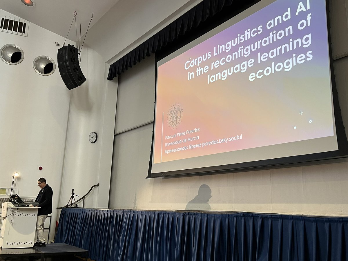 Akira Murakami (@mrkm_a) on Twitter photo The final plenary speech at #CL2025 will be delivered by <a href="/perezparedes/">Pascual Pérez-Paredes 🇪🇺</a>, titled ‘Corpus Linguistics and AI in the Reconfiguration of Language Learning Ecologies.’ The final plenary speech at #CL2025 will be delivered by <a href="/perezparedes/">Pascual Pérez-Paredes 🇪🇺</a>, titled ‘Corpus Linguistics and AI in the Reconfiguration of Language Learning Ecologies.’