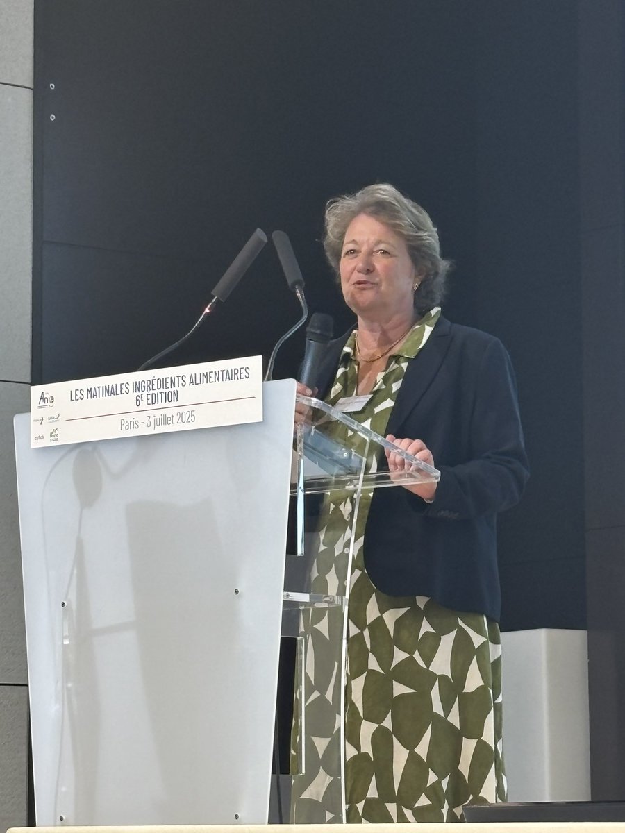 Notre présidente Marie-Laure EMPINET, membre du Bureau de l'<a href="/ANIA_FRANCE/">ANIA</a> ouvre la Matinale Ingrédients Alimentaires. Elle rappelle que les arômes, les produits amidonniers, les ingrédients caramel et les mélanges technologiques sont les vecteurs d'innovation de l'alimentaire.