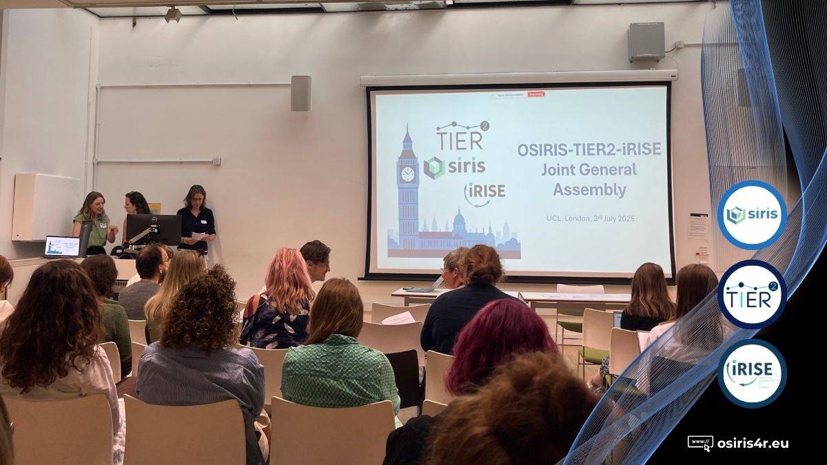 🎤 Kicking off the Joint General Assembly of #OSIRIS, <a href="/TIER2Project/">TIER2</a>, <a href="/iRISE_EU/">iRISE</a>  with <a href="/inge_stegeman/">Inge Stegeman</a>, OSIRIS Project Coordinator!

🧩 A day of collaboration, insights &amp; building synergies across #HorizonEurope projects to advance open science &amp; innovation!

#TripartiteGA2025