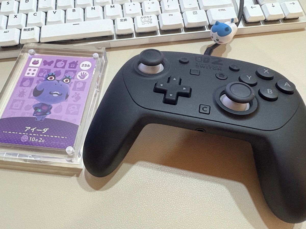 Switch2のプロコンは、有線接続でもamiiboカードを読み込んでくれる 