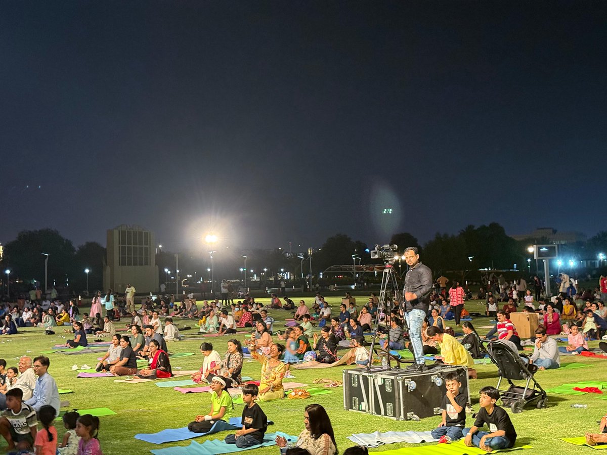 IPF Al Ain Chapter marked International Yoga Day with a massive turnout of 2000+ participants from 19 nationalities at Al Jahili Park.
With support from the Indian Embassy, NMC, and sponsors, the event featured yoga sessions, cultural performances &amp; wellness activities.
A true