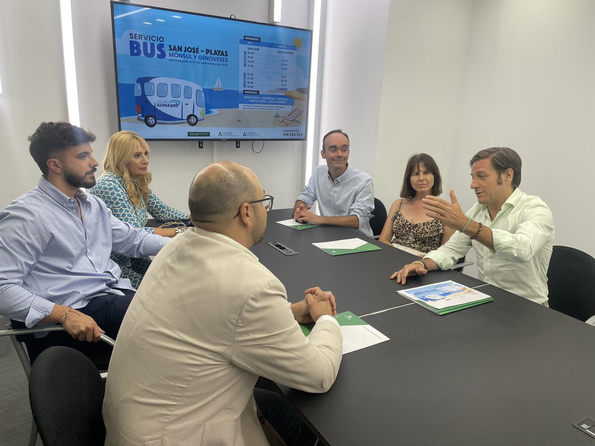 Luismicarmona's tweet photo. 🚌 El Ctal será el encargado gestionar un año más a partir del 12 de julio hasta 7 de septiembre el servicio de autobús a las playas del Parque Natural Cabo de Gata Níjar situadas en la zona San José. #Genoveses #barronal #monsul #medialuna #calacarbon 
@AlmeriaJunta @FomentoAND https://t.co/2Sn8R0VRzs