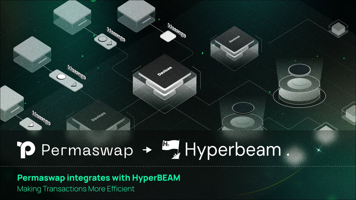 Permaswap's tweet image. 🚀 Permaswap is integrating with HyperBEAM —
enhancing performance and delivering a smoother, more responsive trading experience.
@aoTheComputer is scaling. So are we. 🧬💧
#Permaswap #HyperBEAM #AO #ModularDEX #DeFiUX