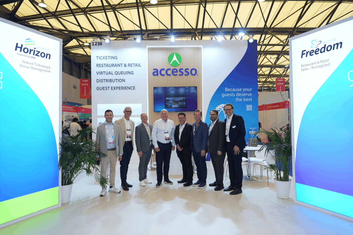 accessoTech's tweet photo. That’s a wrap on #IAAPAAsia 2025!
A big thank you to everyone who stopped by Booth #1238 in Shanghai—we loved connecting and sharing how accesso’s tech helps attractions run smoother and smarter. Until next time! 👋
#accesso #AttractionsTech https://t.co/gSQi8cDiKw