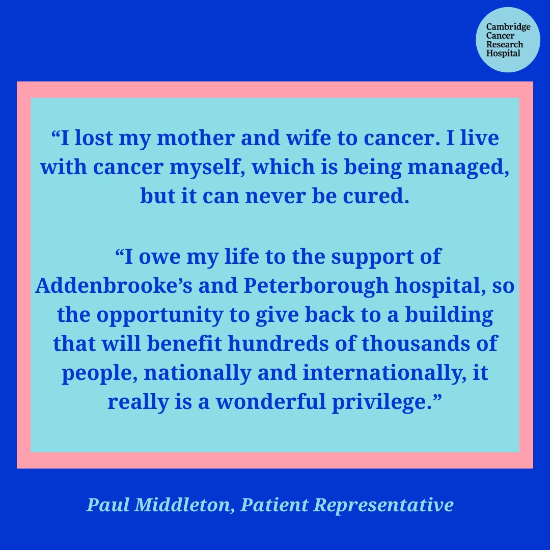 CambCancer's tweet image. Patient input is shaping @CambCancer — from the design of healing spaces to the way care is delivered. 

Paul Middleton, a member of our Patient Advisory Group, has been sharing why he wanted to get involved👇🏼

orlo.uk/JsNFD 

#CoproductionWeek #CoProWeek2025