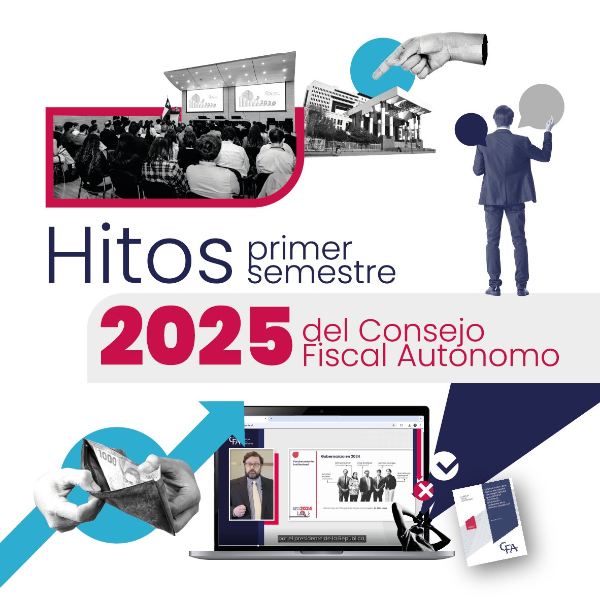 Consejo Fiscal Autónomo (@consejofiscalch) on Twitter photo 📌 Balance del primer semestre de 2025 del CFA | El <a href="/ConsejoFiscalCH/">Consejo Fiscal Autónomo</a> cierra el primer semestre de este año 2025 con una serie de hitos que ponen foco en la sostenibilidad fiscal. Acá te contamos los principales:
✔️ Informe con recomendaciones para mejorar proyecciones de ingresos 📌 Balance del primer semestre de 2025 del CFA | El <a href="/ConsejoFiscalCH/">Consejo Fiscal Autónomo</a> cierra el primer semestre de este año 2025 con una serie de hitos que ponen foco en la sostenibilidad fiscal. Acá te contamos los principales:
✔️ Informe con recomendaciones para mejorar proyecciones de ingresos