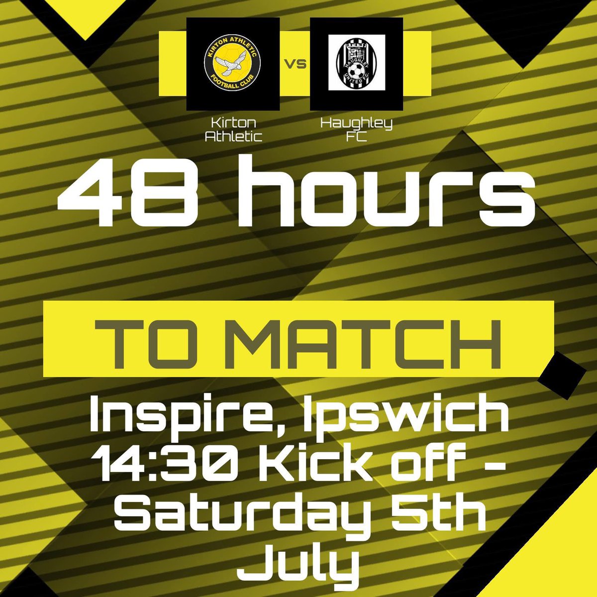 The countdown begins to our first pre-season friendly  🕰️ 

💛🖤⚽️⚽️💛🖤