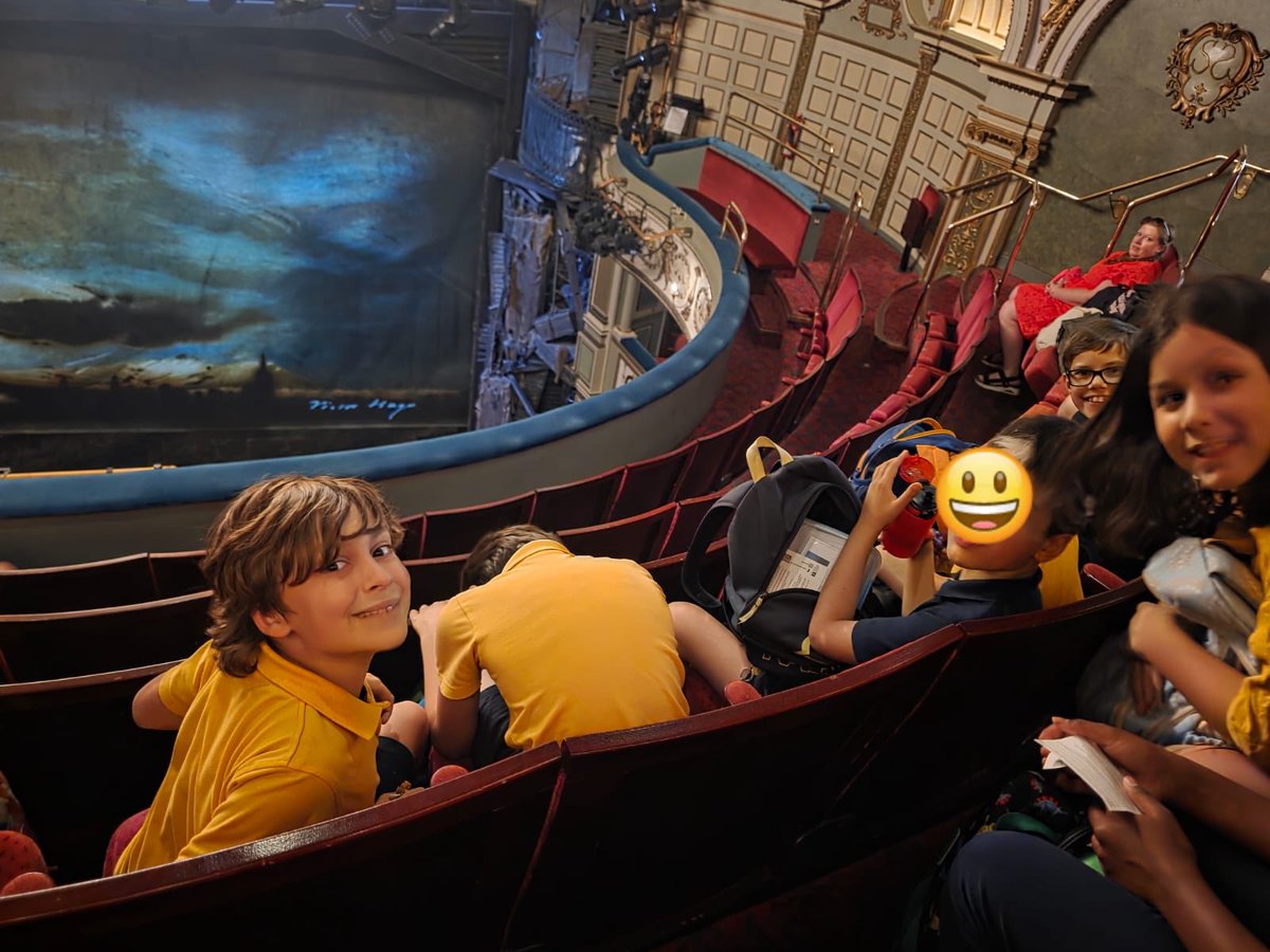 Choir getting ready to see Les Miserables. A well earned treat after all their hard work this year. 👏 🎭 #TheBelmontWay