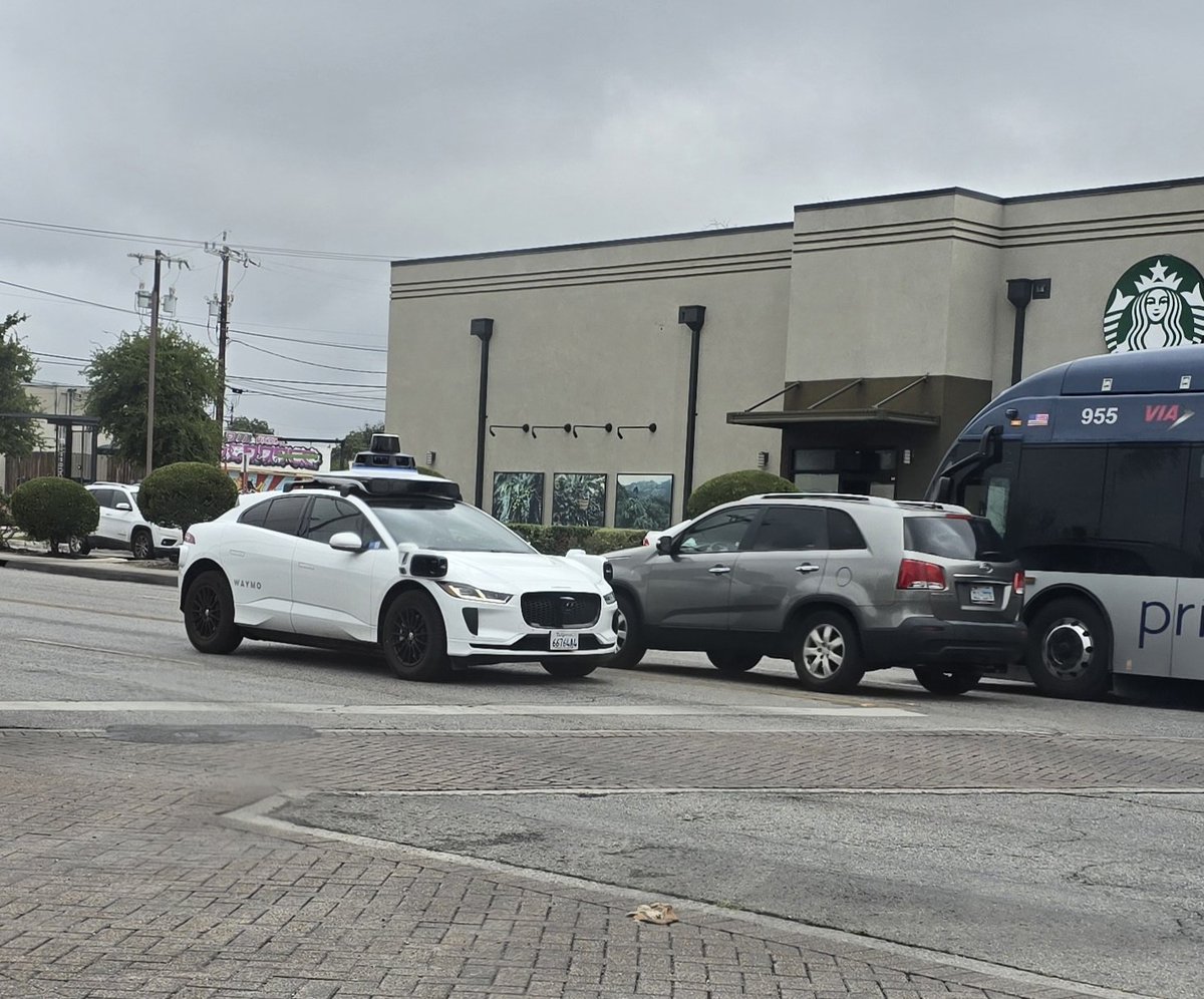 Spotted a Waymo in SA - Waymo is currently testing its self-driving vehicles in San Antonio, but they are not yet available for public rides. Trained humans are behind the wheel, focusing on familiarizing the vehicles with local roads and infrastructure.