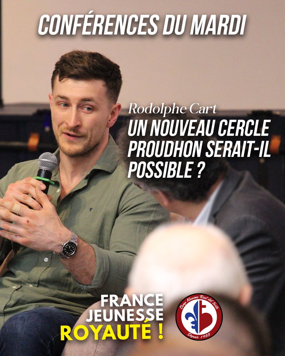 📚 Le deuxième jour au CMRDs interviendront <a href="/GB_GBernard/">Guillaume Bernard</a> et <a href="/RodolpheCart/">Rodolphe Cart 🇨🇵</a>, chacun sur deux sujets à propos desquels ils apporteront des élément plus que pertinents.
🎟️ La billetterie est toujours ouverte : actionfrancaise.net/evenement/cmrd…