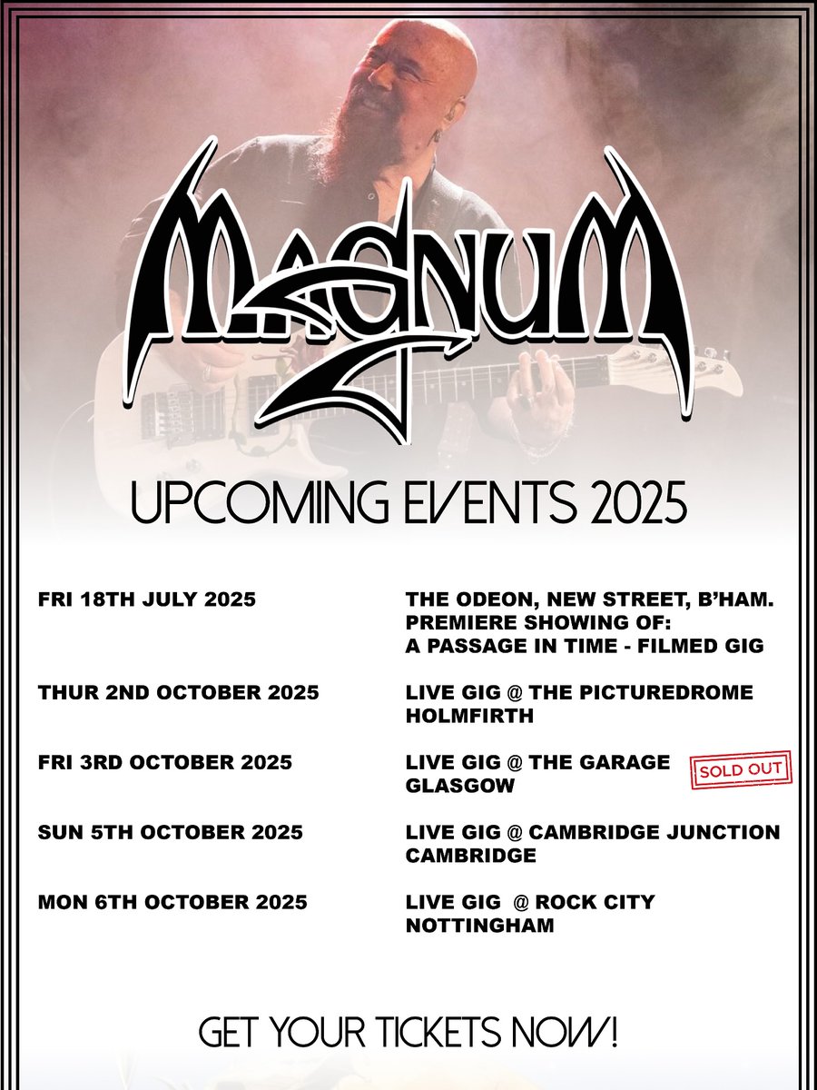 Magnum tour dates.
