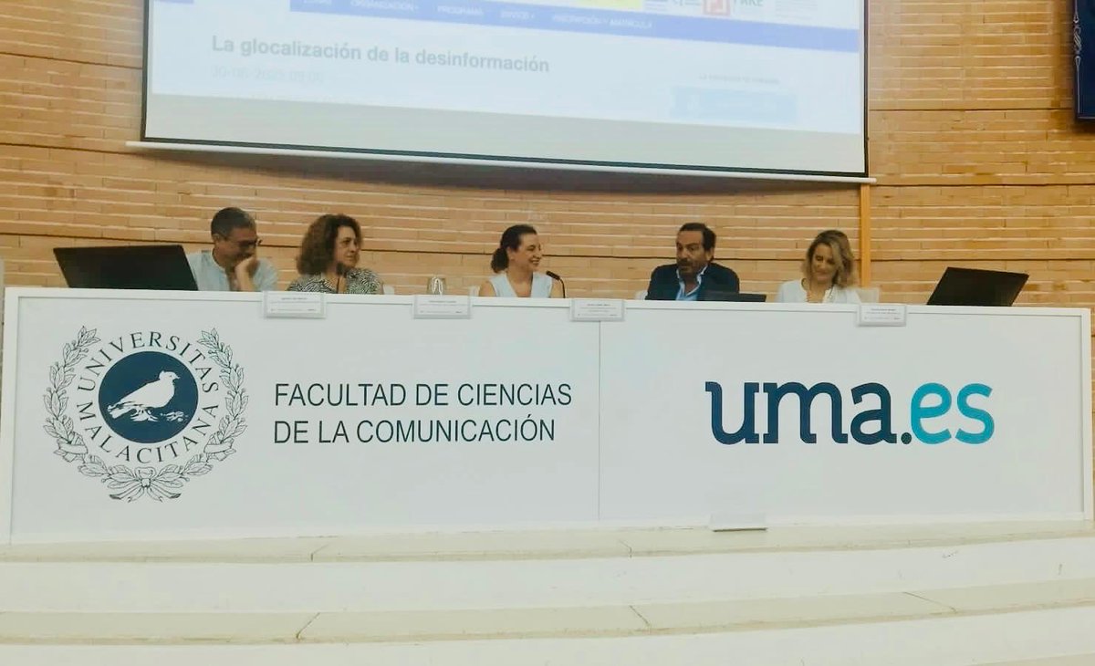 DircomAND's tweet image. 🟩 La presidenta de Dircom Andalucía Vanessa Moreno, ha participado como ponente en la mesa redonda &apos;Los gabinetes de comunicación institucional en la lucha contra la desinformación&apos;, organizada por la Universidad de Málaga.