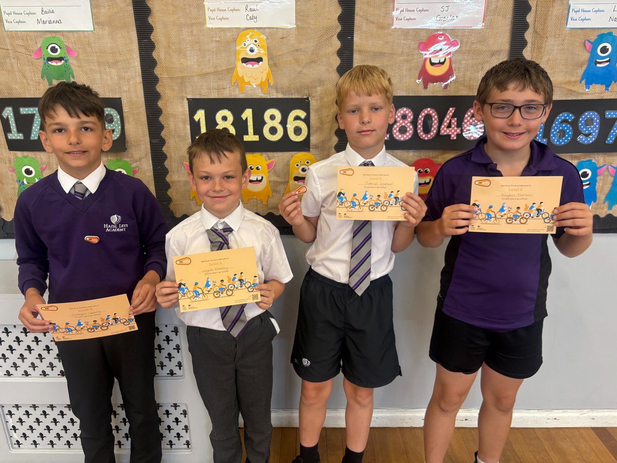 Hazel Leys Academy (@hazelleysacad) on Twitter photo Important long life learning for our children - Four children across Y5 and Y6 achieved their Level 2 Bikeability Award. They learnt how to cycle safely on the roads. They are all super pleased! #lifeskills #determination #perserverance <a href="/GreenwoodAcad/">Greenwood Academies Trust</a> Important long life learning for our children - Four children across Y5 and Y6 achieved their Level 2 Bikeability Award. They learnt how to cycle safely on the roads. They are all super pleased! #lifeskills #determination #perserverance <a href="/GreenwoodAcad/">Greenwood Academies Trust</a>