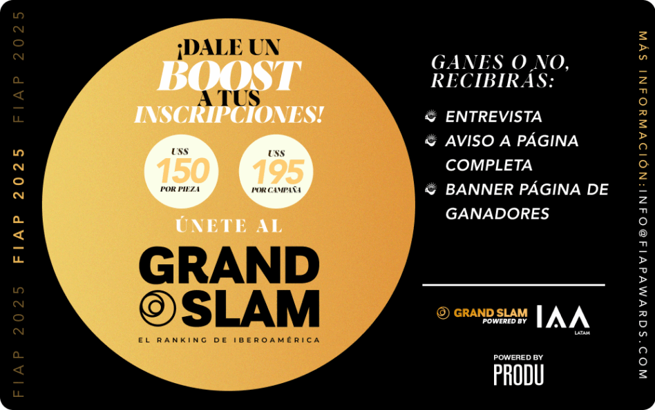 El Boost de FIAP regresa en 2025: más visibilidad para las piezas inscritas en el festival.

Más información: tinyurl.com/26e6tpwv
