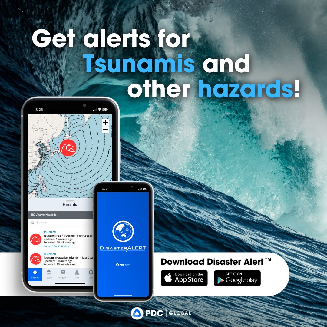 Pacific Disaster Center - PDC Global (@pdc_global) on Twitter photo Don’t let hazards catch you off-guard—stay ahead and stay informed!
Download our free Disaster Alert app today for early warnings and near real-time information on hazards around the world.
>>> Available on Google Play and the iOS App Store (Search "Disaster Alert" in the app Don’t let hazards catch you off-guard—stay ahead and stay informed!
Download our free Disaster Alert app today for early warnings and near real-time information on hazards around the world.
>>> Available on Google Play and the iOS App Store (Search "Disaster Alert" in the app