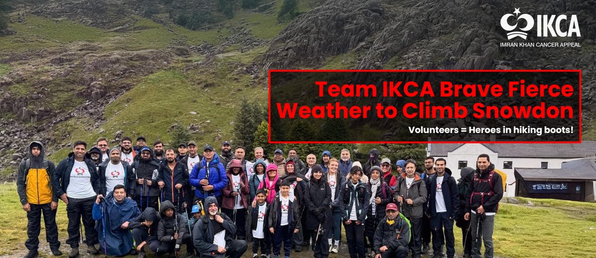 Roaring winds and torrential rains could not stop 50 determined volunteers from reaching the summit of Mount Snowdon. They were drenched, and physically spent, but they completed.

See their journey and sign up for our next event - ikca.org.uk/get-involved/c…