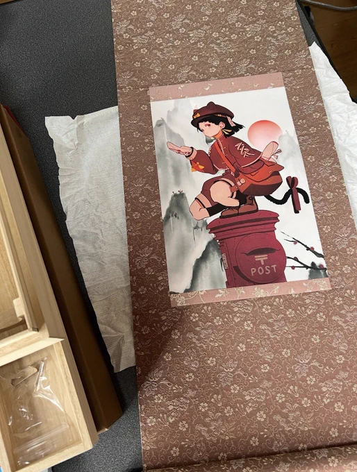 こちらはデザフェスに持っていく掛け軸になります! 一点物ですので是非〜〜!! #デザインフェスタ #デザフェス61