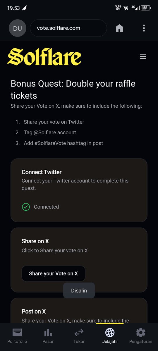 lets vote
<a href="/solflare/">Solflare - The Solana Wallet</a> 
#Solflare