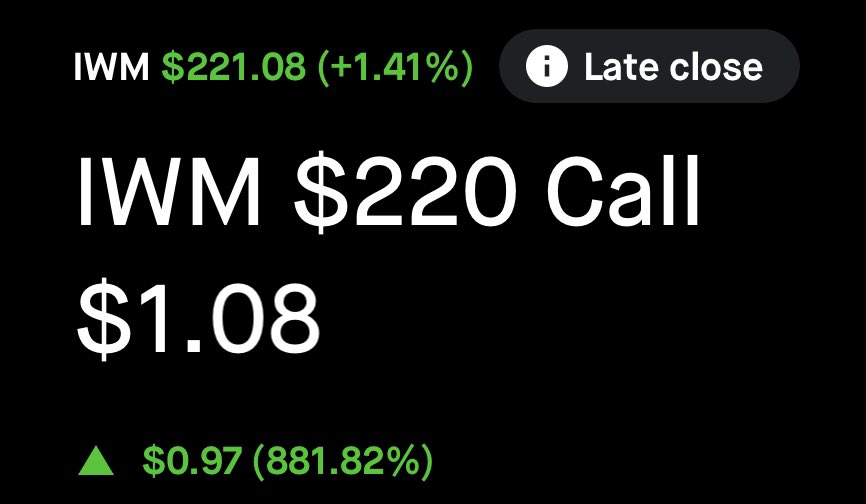 WE HAVEN’T LOST THIS WHOLE WEEK

LET’S FINISH THE WEEK STRONG WITH ANOTHER 1,000% GAINER