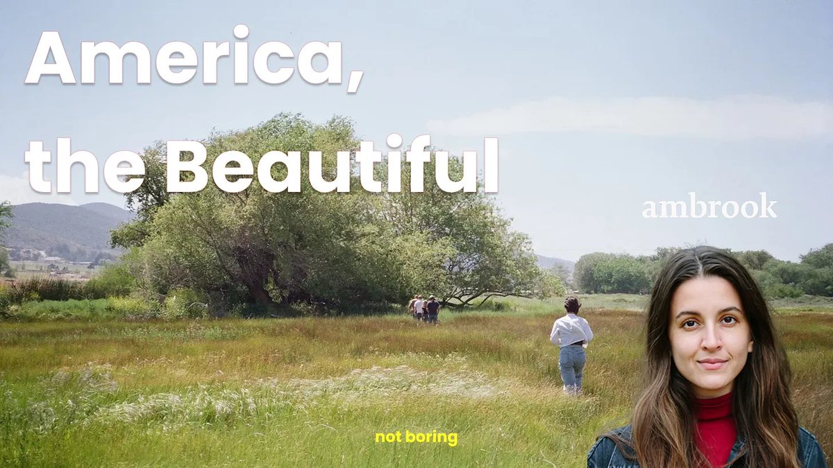 America, the Beautiful

Fresh off announcing $29 million in funding from Thrive &amp; Dylan Field, Ambrook CEO Mackenzie Burnett joined me for a conversation on marrying American Dynamism with the American Dream.

And we published her follow-up Founder's Letter.

God Bless America.