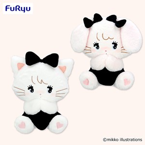 mikko characters ブラックリボン マスコット キャミー ×8 mikko characters BLACK RIBBON マスコット | オンラインクレーン