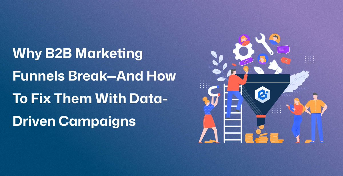 🎯 Most B2B funnels leak revenue.

Not from bad products— From bad data.
📊 Power every stage with insights, not guesswork.
Ready to upgrade your funnel?

👇 Read more - thebinaryworks.com/blog/b2b-marke…

#B2BMarketing #DataDriven #DemandGen