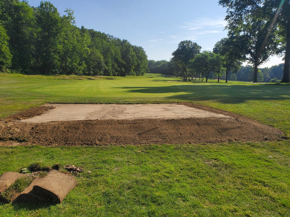 Another new forward tee going in on #10. After this, a new back tee going in on #9!
