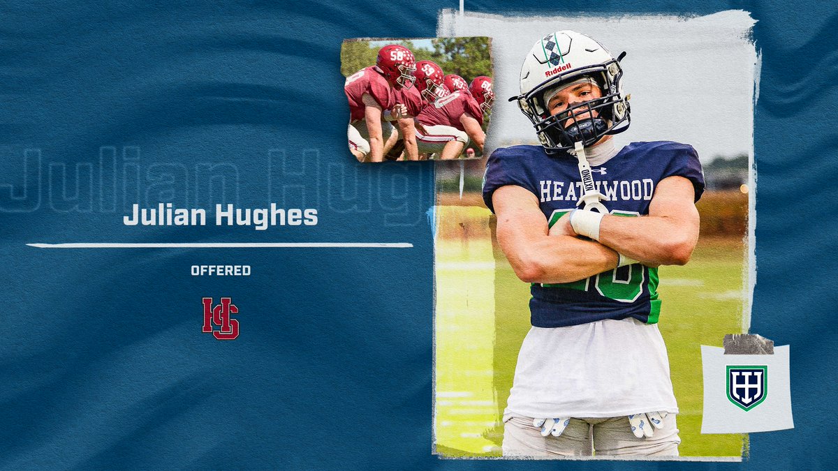 Heathwood Athletics (@athleticshhes) on Twitter photo Congratulations to <a href="/HeathwoodFB/">Heathwood Football</a> DB Julian Hughes '26 on his offers from <a href="/SewaneeFootball/">Sewanee Football</a> in Sewanee, TN, <a href="/HSC__FOOTBALL/">H-SC Football</a> in Farmville, VA, and <a href="/Bates_Football/">Bates Football</a> in Lewiston, ME.
Highlander Nation is very proud of you!
#GoHall Congratulations to <a href="/HeathwoodFB/">Heathwood Football</a> DB Julian Hughes '26 on his offers from <a href="/SewaneeFootball/">Sewanee Football</a> in Sewanee, TN, <a href="/HSC__FOOTBALL/">H-SC Football</a> in Farmville, VA, and <a href="/Bates_Football/">Bates Football</a> in Lewiston, ME.
Highlander Nation is very proud of you!
#GoHall