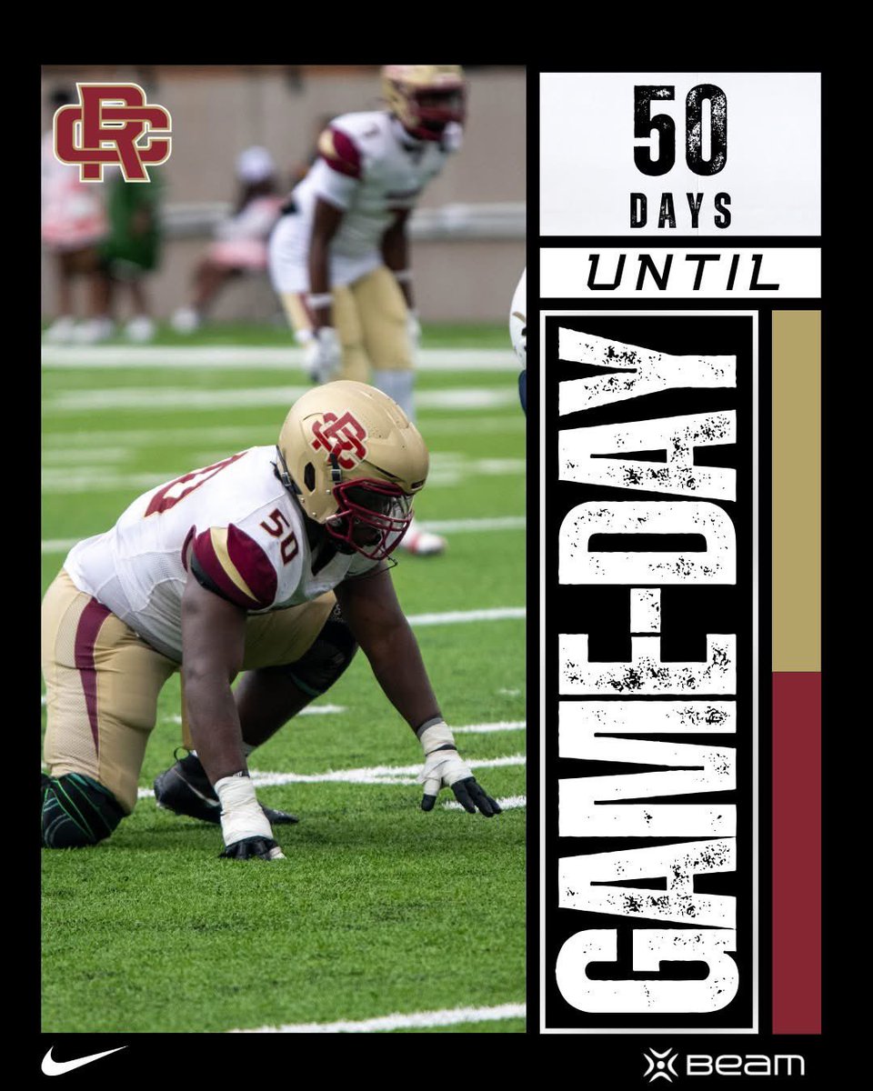 The countdown is on... just 50 days until we’re under the lights. #WarriorNation, you ready? #50Days #RCWarriors