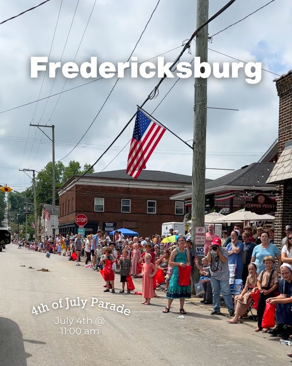 Community Spotlight: Fredericksburg ✨

Every year they have a 4th of July parade that features local businesses and groups. With games, food, and community, everyone's bound to enjoy their time with this local tradition.

#WayneCountyOH #Fredericksburg #FourthofJuly #WayneCounty