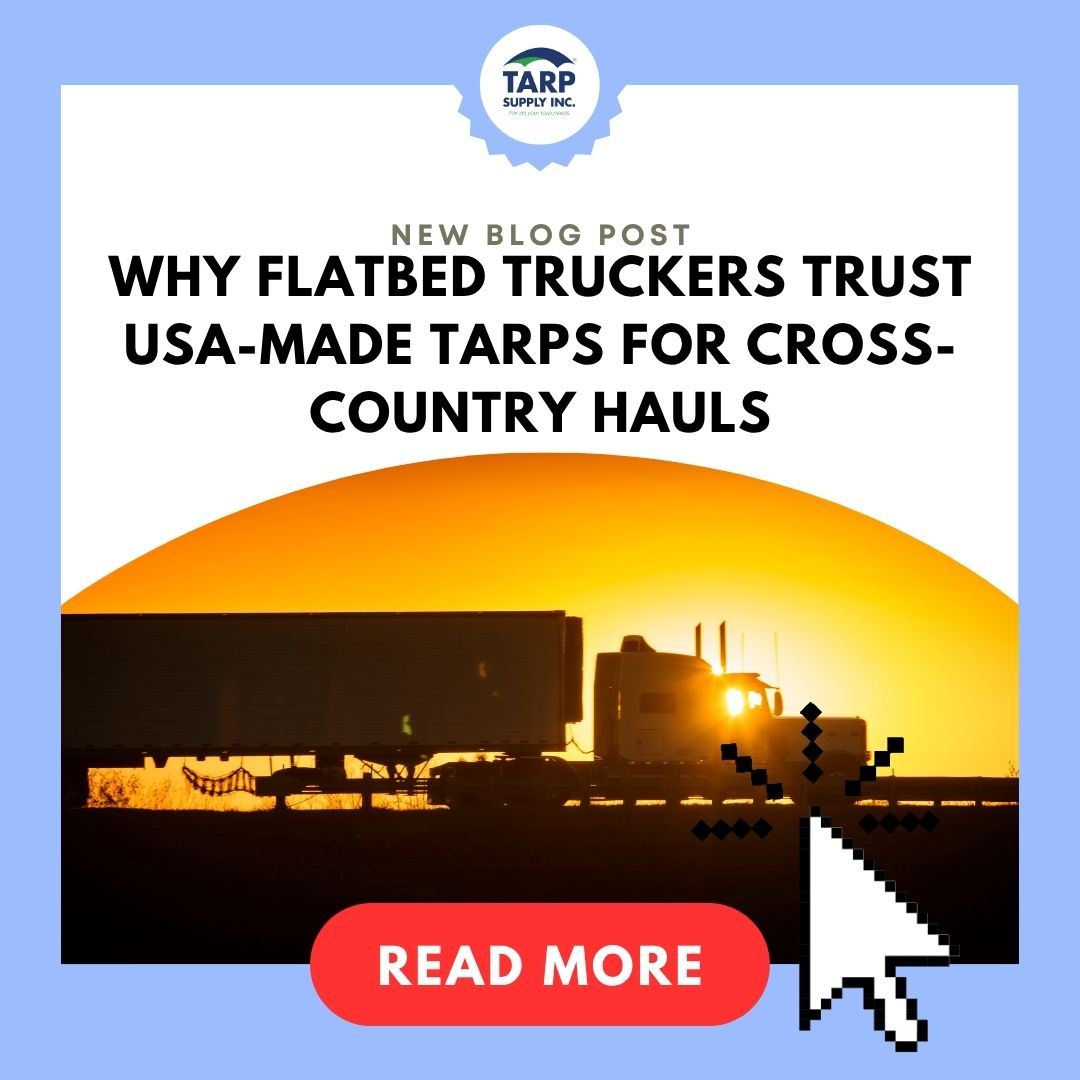 tarpsupplyinc's tweet photo. From coast to coast, reliability matters. See why flatbed truckers trust USA-made tarps—mile after mile. 🇺🇸
👉 Read the blog: https://t.co/0xHOS4IwNL
💬 https://t.co/mL6EVCTnHk
#FlatbedTrucking #MadeInUSA #TruckersChoice #HeavyDutyTarps #TarpSupplyInc #LoadProtection https://t.co/qc9hzRqzc0