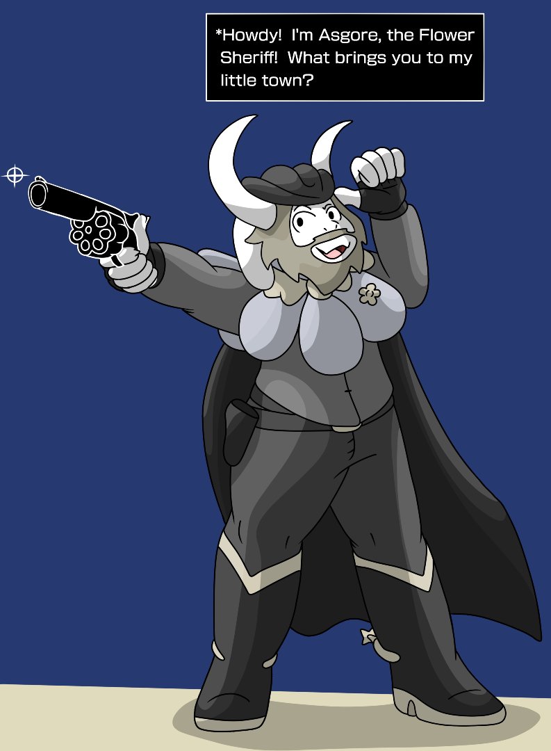 TheEcoValley's tweet photo. Dark world Asgore inspired by unused content from Deltarune.

#deltarune #asgore #fanart #darkner #cowboy https://t.co/clIr2iIOoh