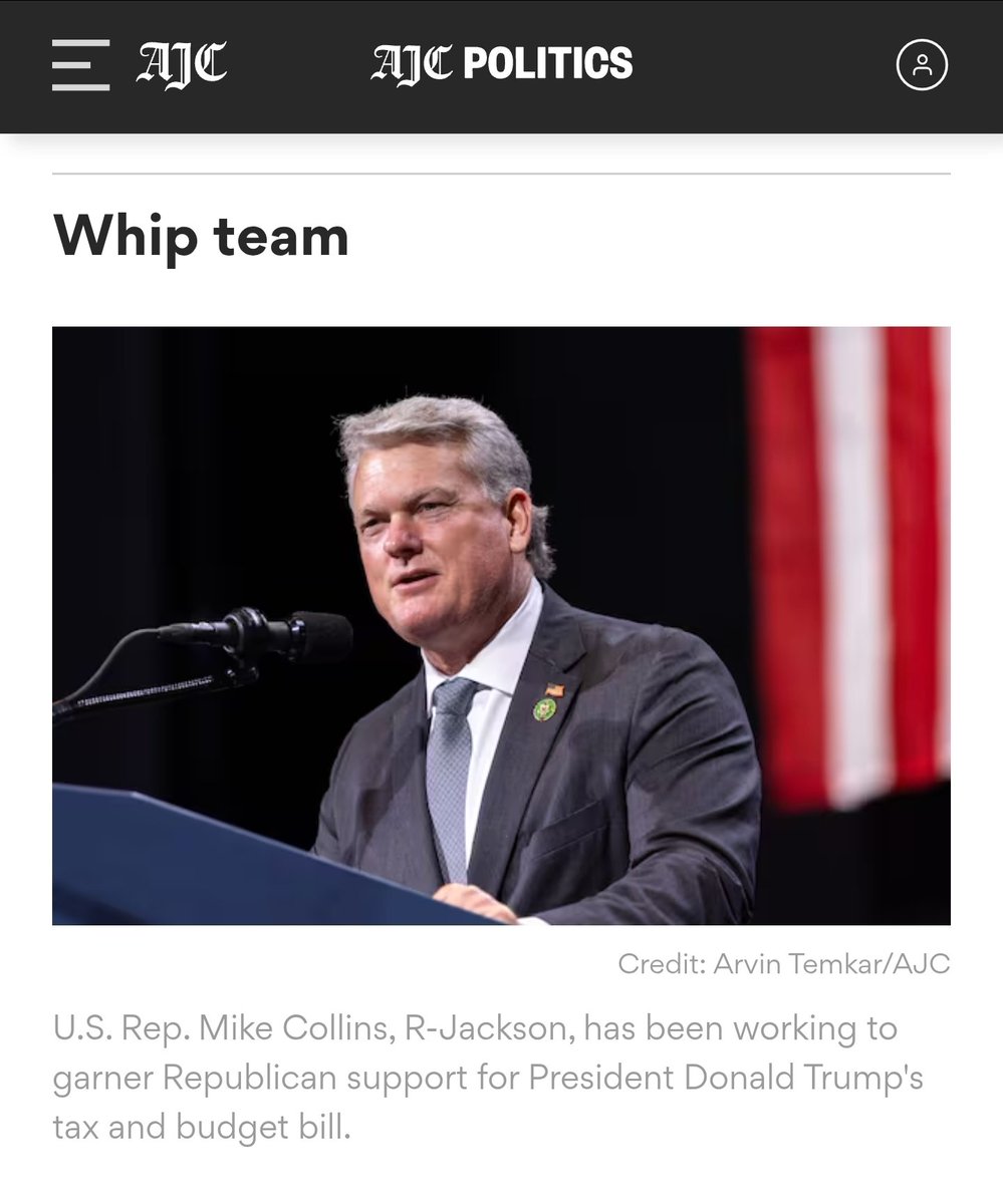 RepCollinsPress's tweet image. "I'm here to push through common-sense America First legislation that helps our country for generations." -@RepMikeCollins