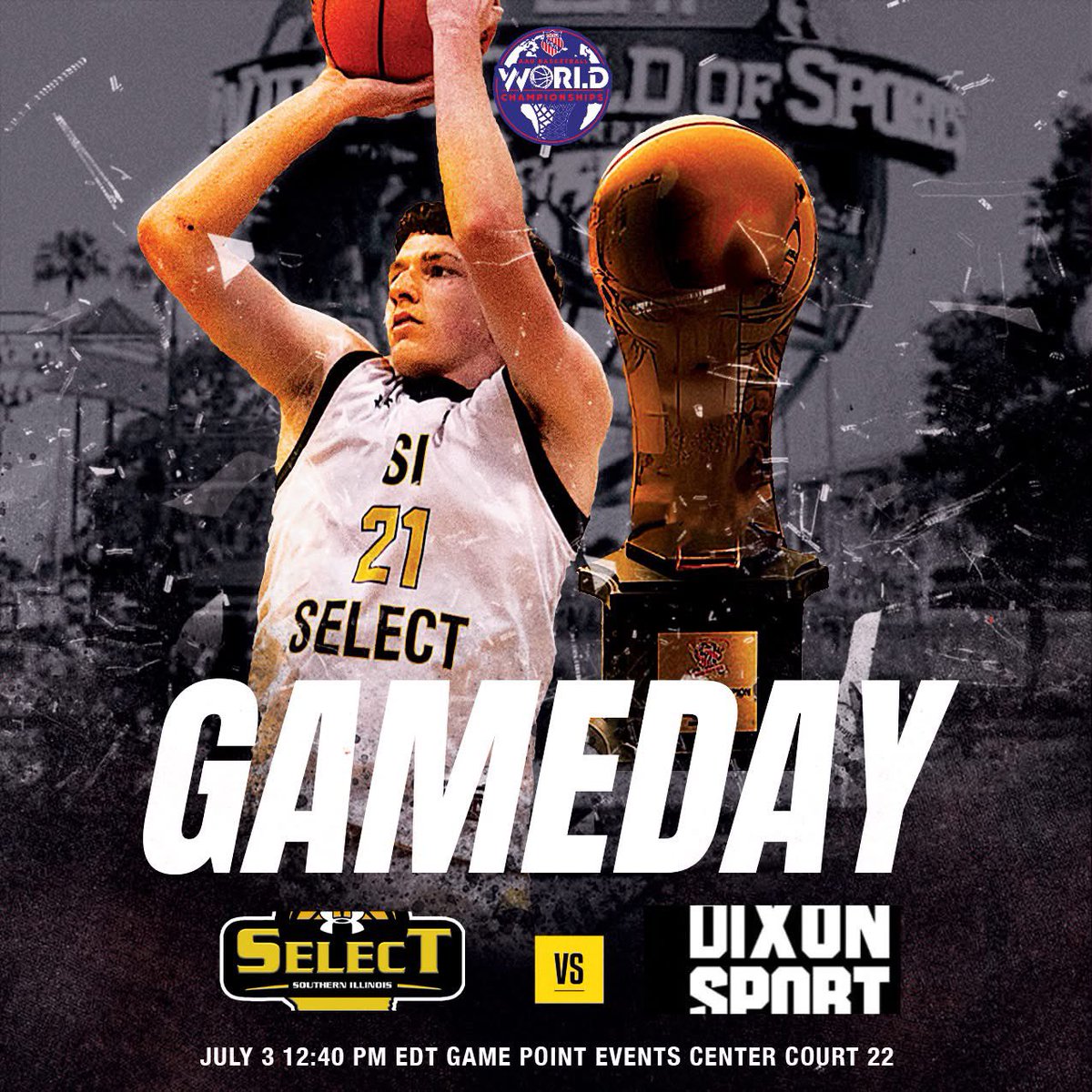 𝗦𝗛𝗢𝗪𝗧𝗜𝗠𝗘 🍿

SI Select 17U opens the AAU World Championships with a 12:40 p.m. ET showdown against Dixon Europe 17U!

#WhyNotUs | #Family