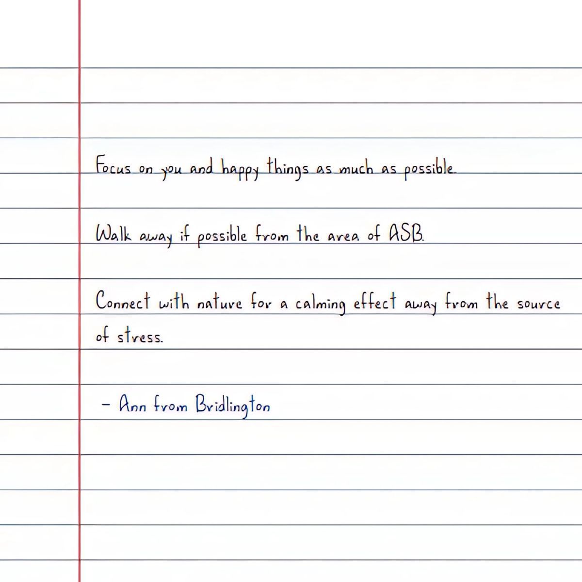 asbhelp's tweet image. We asked victims of anti-social behaviour: What would you tell someone who is experiencing ASB?

Our words have power.

#DearReader #ASBAwarenessWeek #ASB