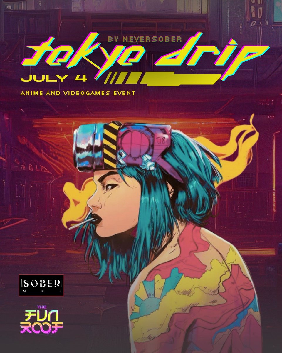 🚨 Heyo! <a href="/ManilaMeetUps/">Manila MeetUps</a> will have a booth at TOKYO DRIP, the ultimate cyberpunk anime party at The Fun Roof, Makati! 🌃✨

🗓️ July 4, 2025
🎟️ Php 399 walk-in tix required for entry!
🎮 Come vibe, play, &amp; party!

⬇️ RSVP link below