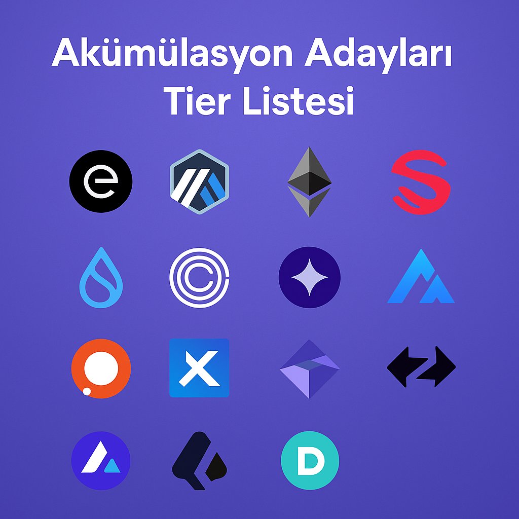 cihan0xeth's tweet image. Arkadaşlar profilimde 'Öne çıkanlar' kısmındaki incelemelerin ışığında bir Temmuz Kripto Akümülasyon Sepeti Tier listesi yaptım. Kendi yatırım perspektifimdir. Bu sadece fikir verme amaçlıdır. Asla sepet yapın demek değildir. Ben gücüm el vermesine rağmen çok azar azar…